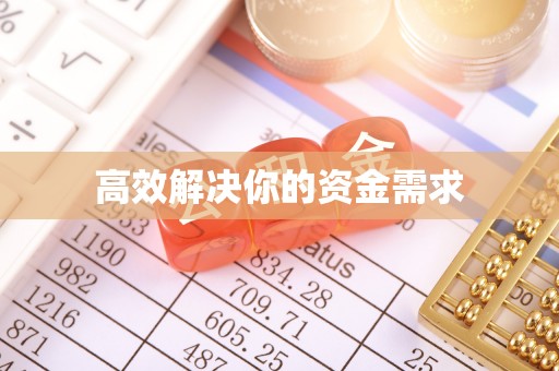 康平高效解决你的资金需求